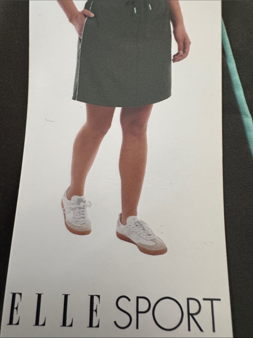 Elle Sport Olive Green Mini Skirt